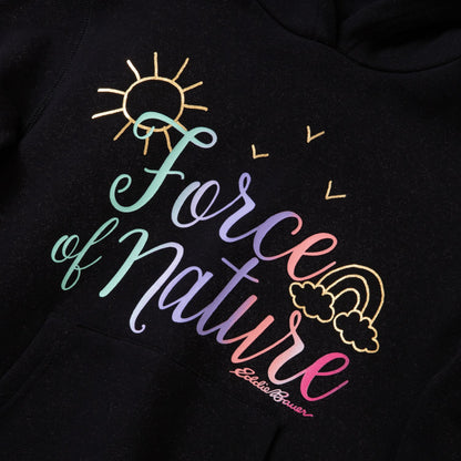 Kids Girls Graphic Camp Fleece Hoodie | Eddie Bauer
