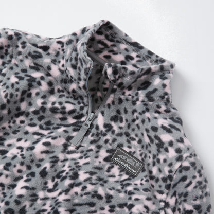 Kids Girls Quest Fleece 1/4-Zip - Print | Eddie Bauer