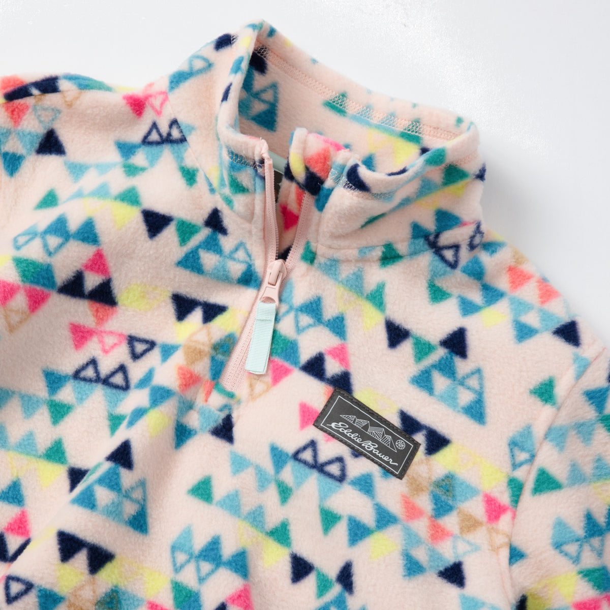 Kids Girls Quest Fleece 1/4-Zip - Print | Eddie Bauer