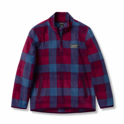 Kids Girls Quest Fleece 1/4-Zip - Print | Eddie Bauer