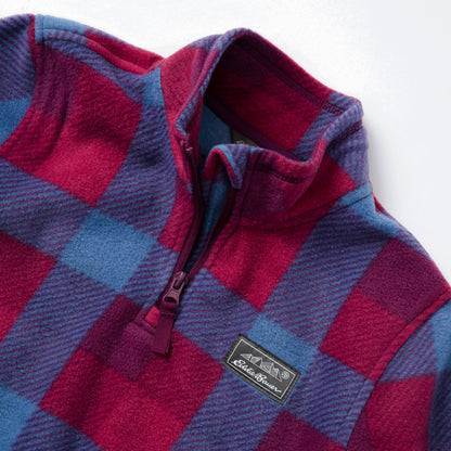 Kids Girls Quest Fleece 1/4-Zip - Print | Eddie Bauer