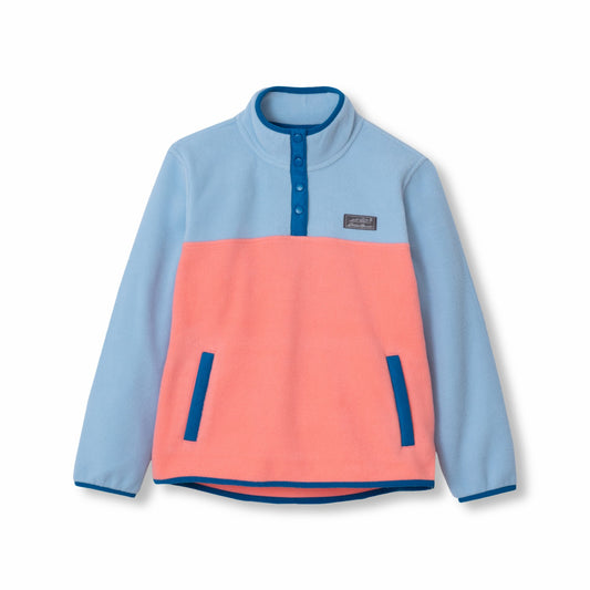 Kids Girls Quest Fleece Snap Neck Pullover | Eddie Bauer