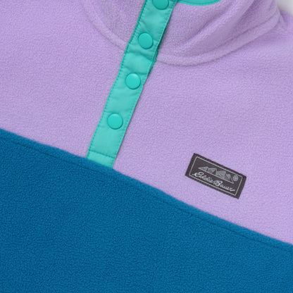 Kids Girls Quest Fleece Snap Neck Pullover | Eddie Bauer