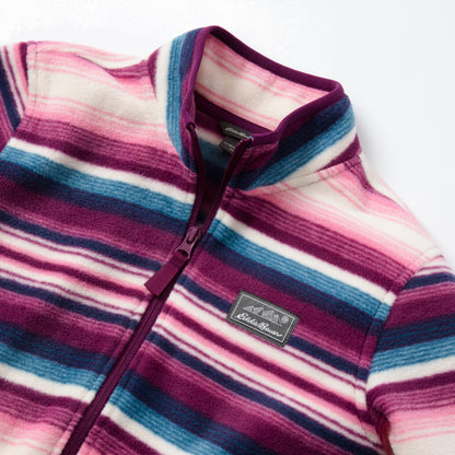 Kids Girls Quest Fleece Full Zip Jacket - Print | Eddie Bauer