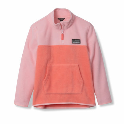 Kids Girls Quest Fleece 1/4-Zip - Colorblock | Eddie Bauer