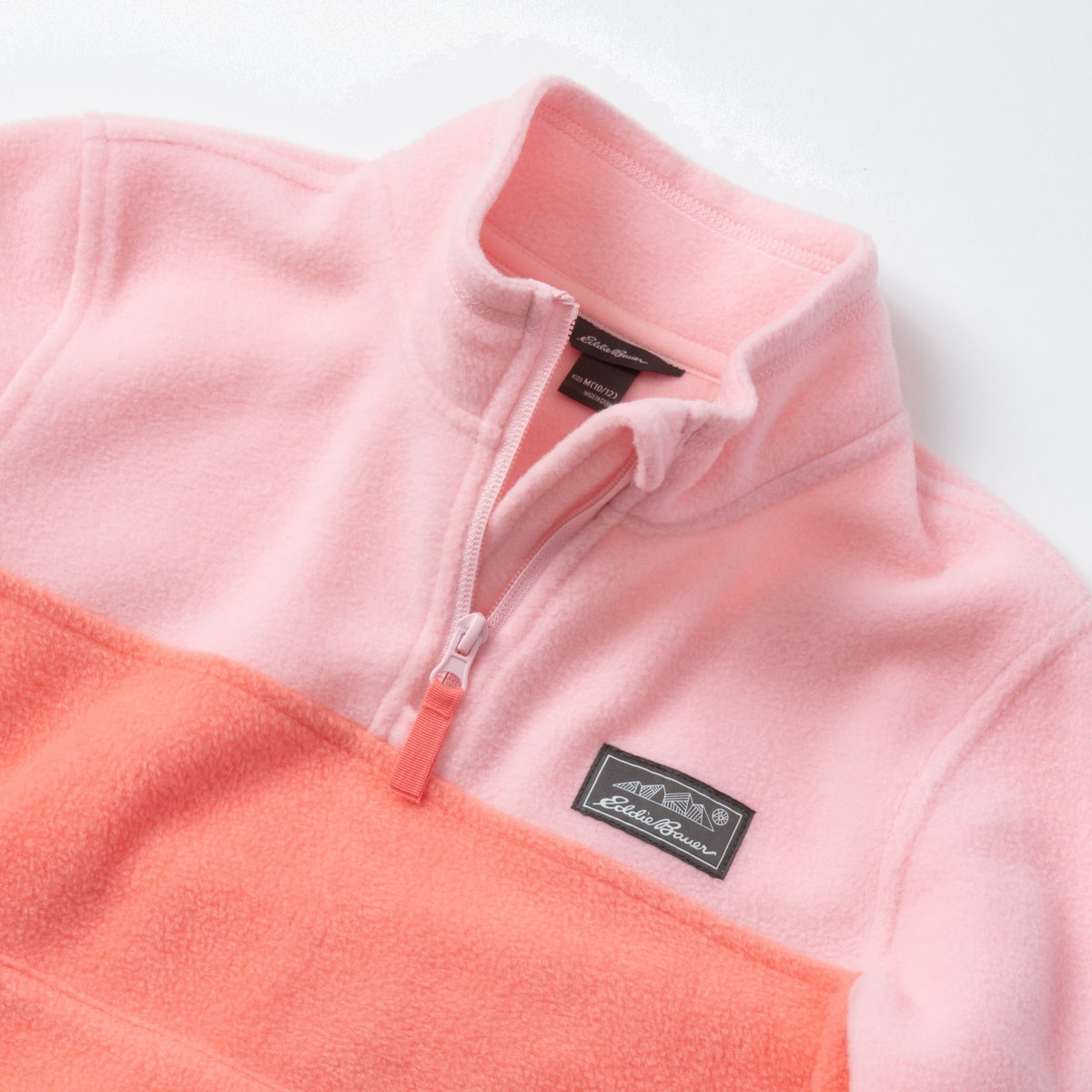 Kids Girls Quest Fleece 1/4-Zip - Colorblock | Eddie Bauer
