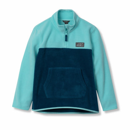 Kids Girls Quest Fleece 1/4-Zip - Colorblock | Eddie Bauer