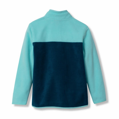 Kids Girls Quest Fleece 1/4-Zip - Colorblock | Eddie Bauer