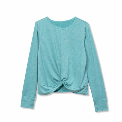 Kids Girls Trail Twist Front LS Top | Eddie Bauer