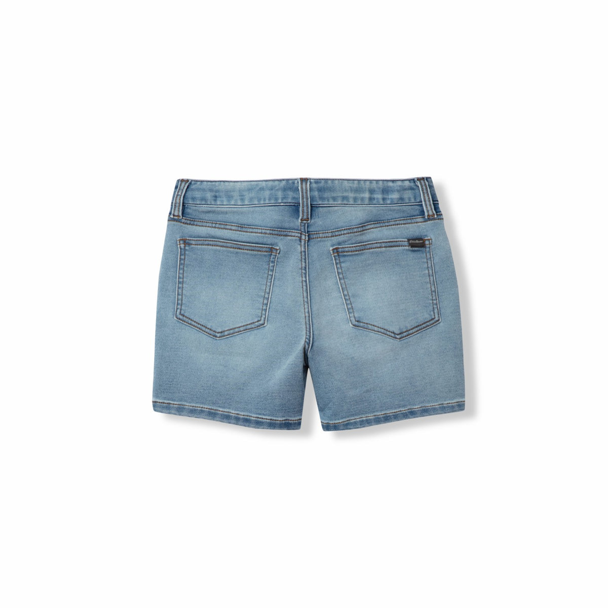 Kids Girls Flex Knit Denim Shorts | Eddie Bauer