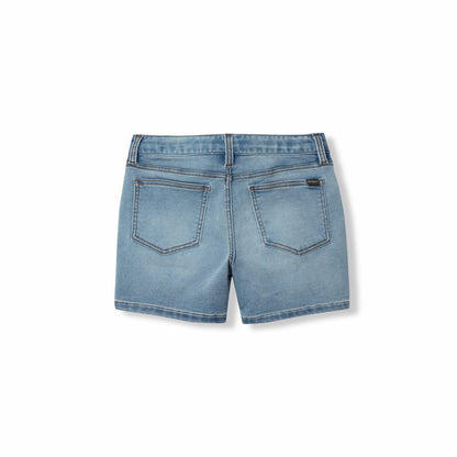 Kids Girls Flex Knit Denim Shorts | Eddie Bauer