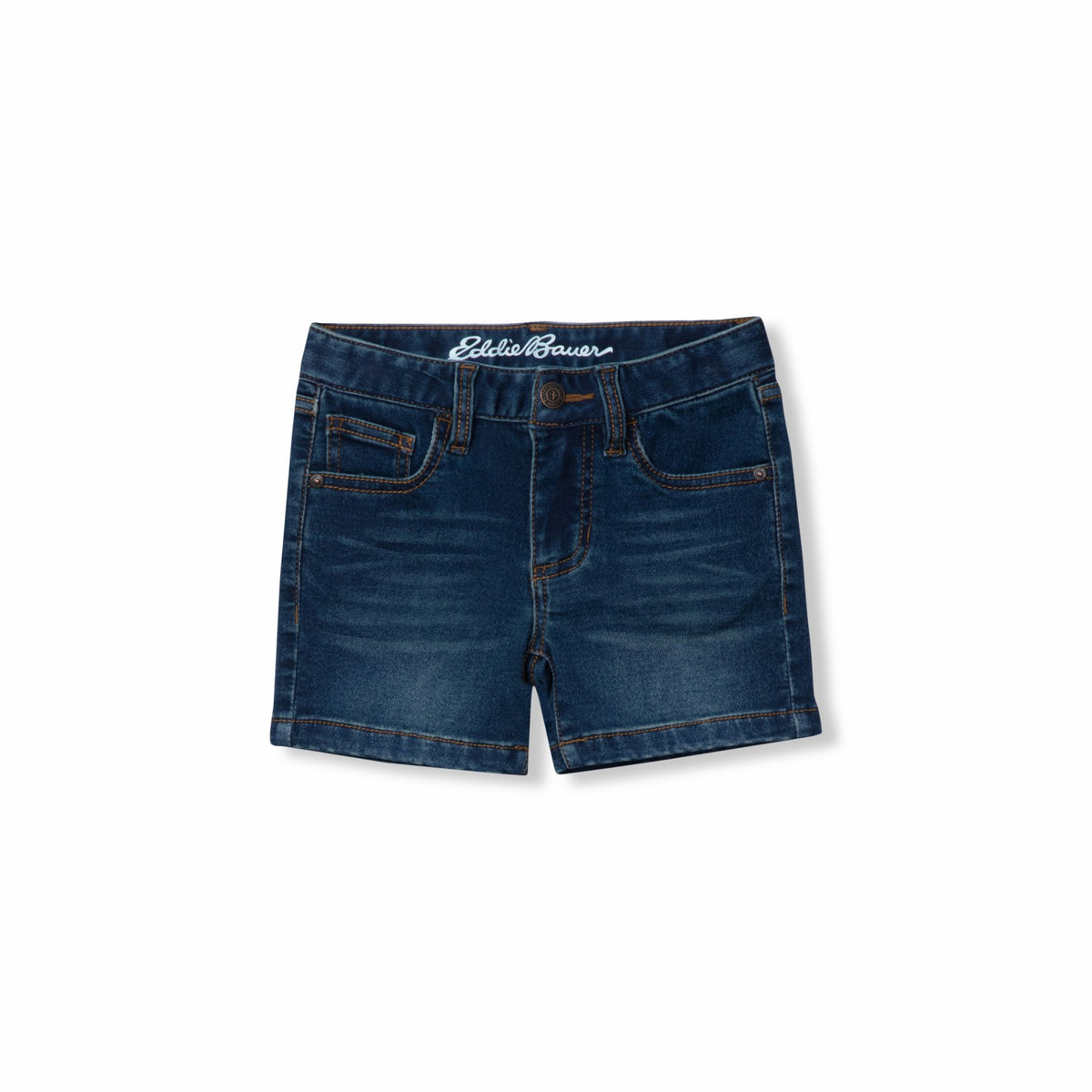 Kids Girls Flex Knit Denim Shorts | Eddie Bauer