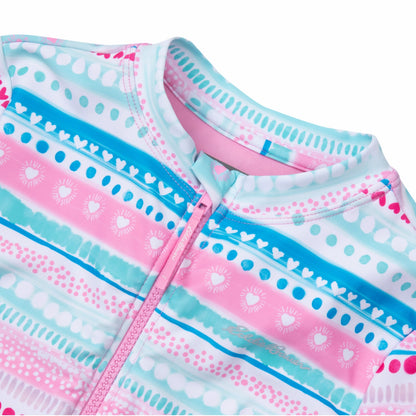 Kids Girls Sea Spray Ls One Piece Swimsuit | Eddie Bauer