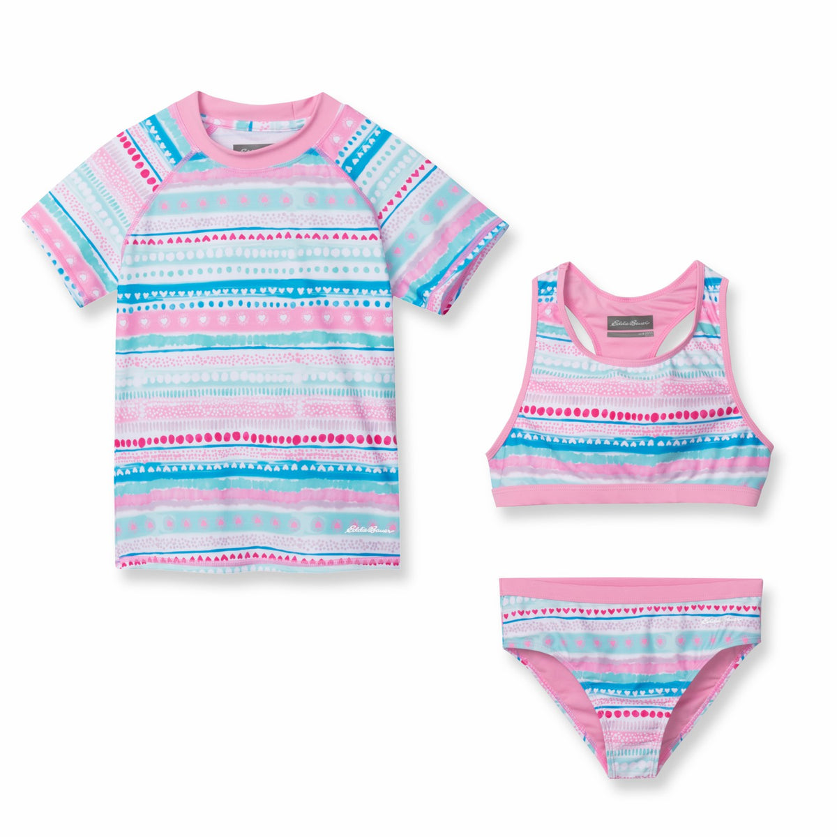 Kids Girls Sea Spray Ss 3-Piece Swim Set | Eddie Bauer