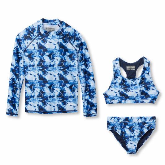 Kids Girls Sea Spray Ls 3-Piece Swim Set | Eddie Bauer