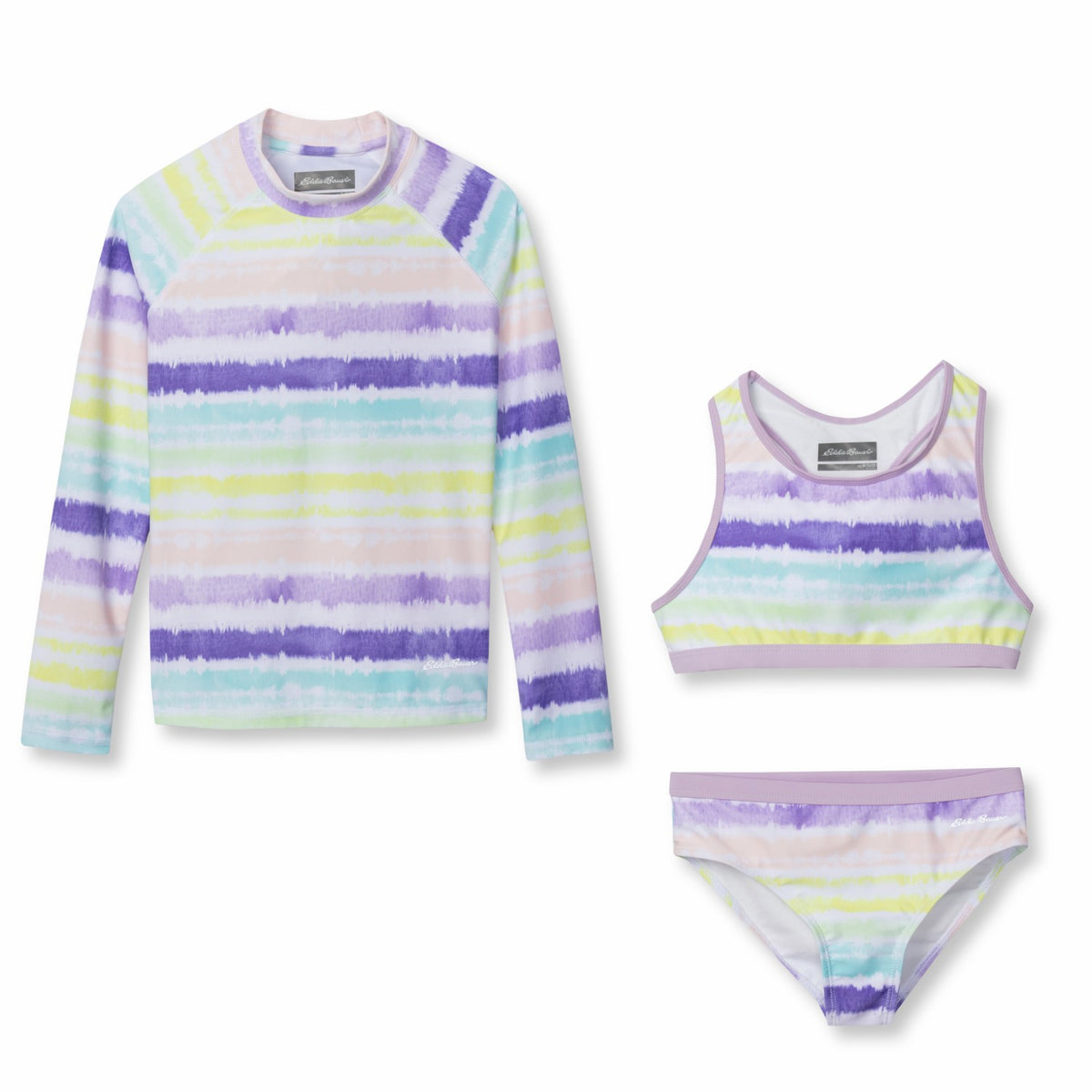 Kids Girls Sea Spray Ls 3-Piece Swim Set | Eddie Bauer