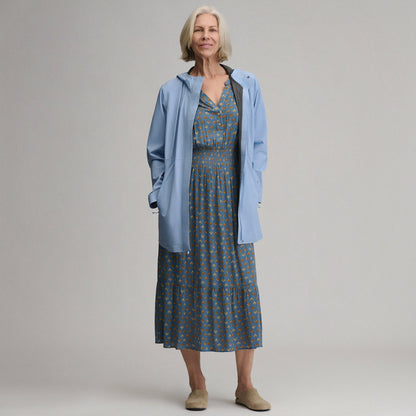 Women's Flutter Sleeve Smocked Waist Midi Dress | Eddie Bauer