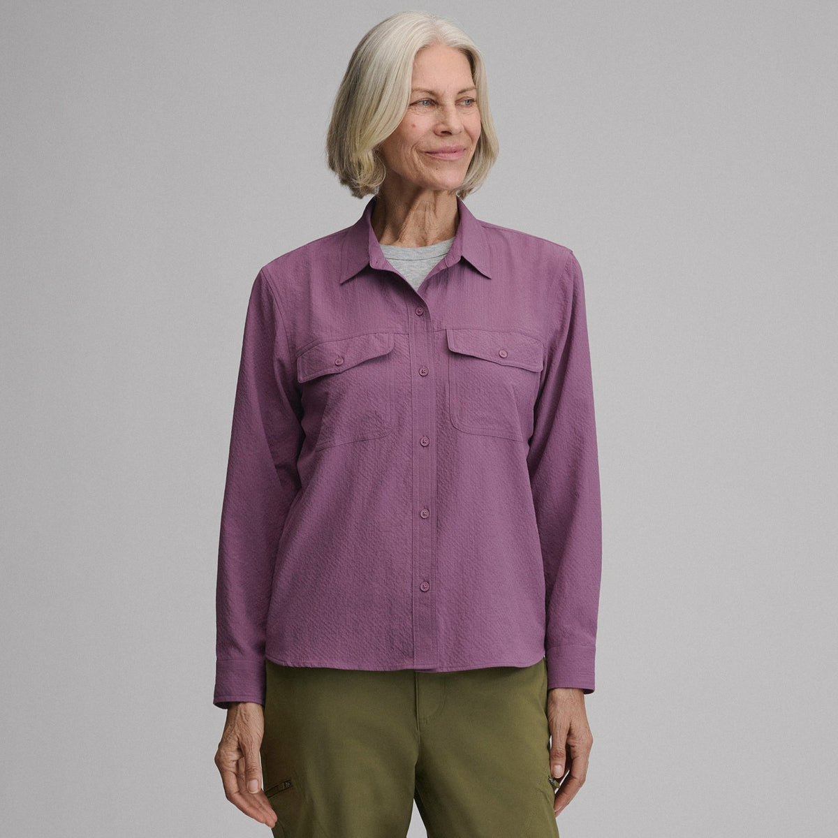 Women's Mountain 3.0 Long-Sleeve Shirt - Solid | Eddie Bauer