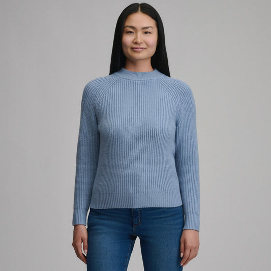 Women's Solid Mock-Neck Sweater | Eddie Bauer