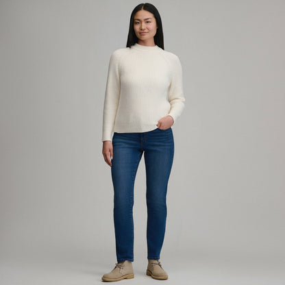 Women's Solid Mock-Neck Sweater | Eddie Bauer