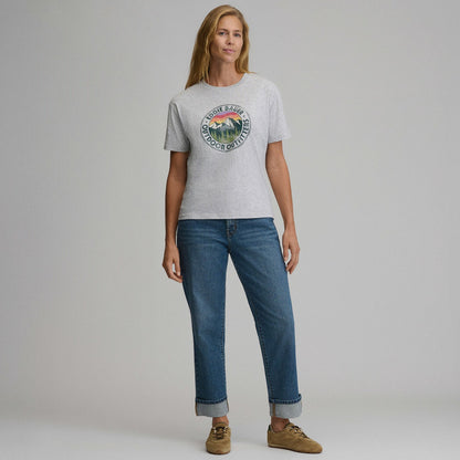 Women's Short-Sleeve Relaxed Boyfriend Graphic T-Shirt - Outdoor Outfi | Eddie Bauer