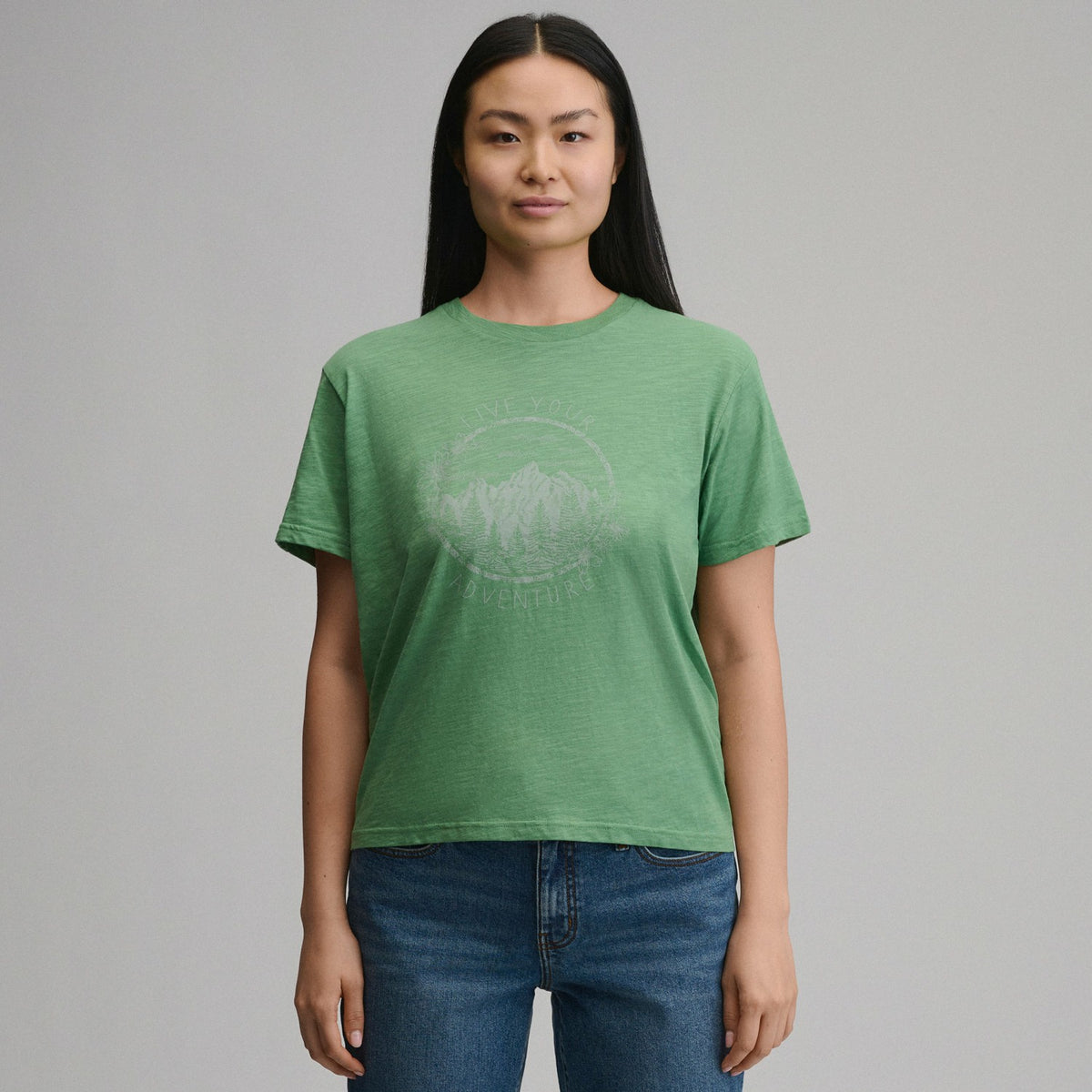 Women's Short-Sleeve Relaxed Boyfriend Graphic T-Shirt - Adventure | Eddie Bauer