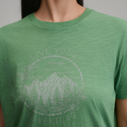 Women's Short-Sleeve Relaxed Boyfriend Graphic T-Shirt - Adventure | Eddie Bauer