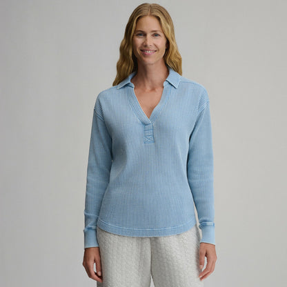Women's Lounge V-Neck Thermal Crew | Eddie Bauer