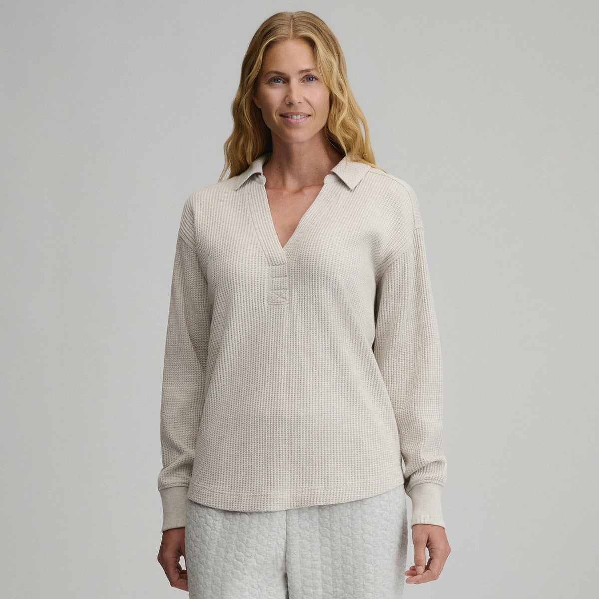 Women's Lounge V-Neck Thermal Crew | Eddie Bauer
