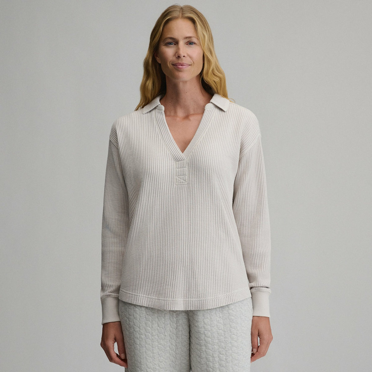 Women's Lounge V-Neck Thermal Crew | Eddie Bauer
