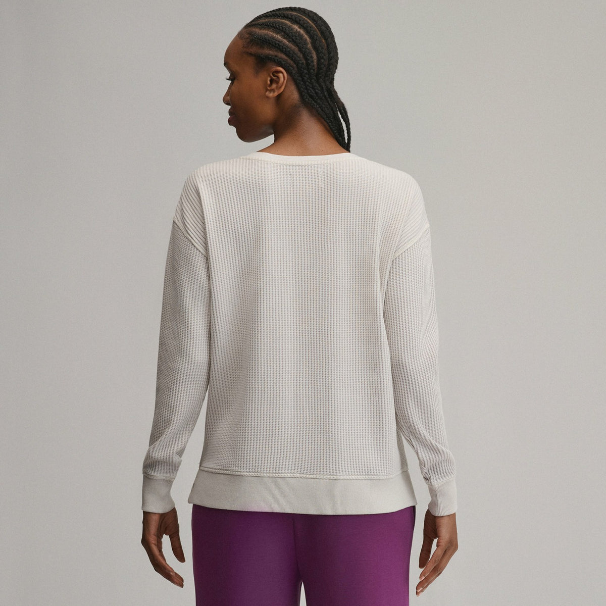 Women's Long-Sleeve V-Neck Boyfriend Thermal Crew | Eddie Bauer