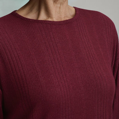 Women's Long-Sleeve Cozy Rib Crew | Eddie Bauer