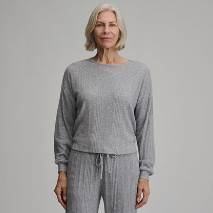 Women's Long-Sleeve Cozy Rib Crew | Eddie Bauer
