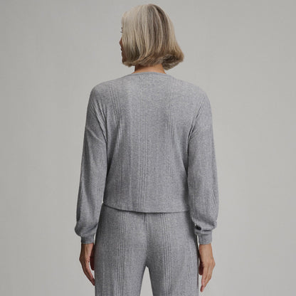 Women's Long-Sleeve Cozy Rib Crew | Eddie Bauer