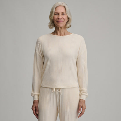 Women's Long-Sleeve Cozy Rib Crew | Eddie Bauer