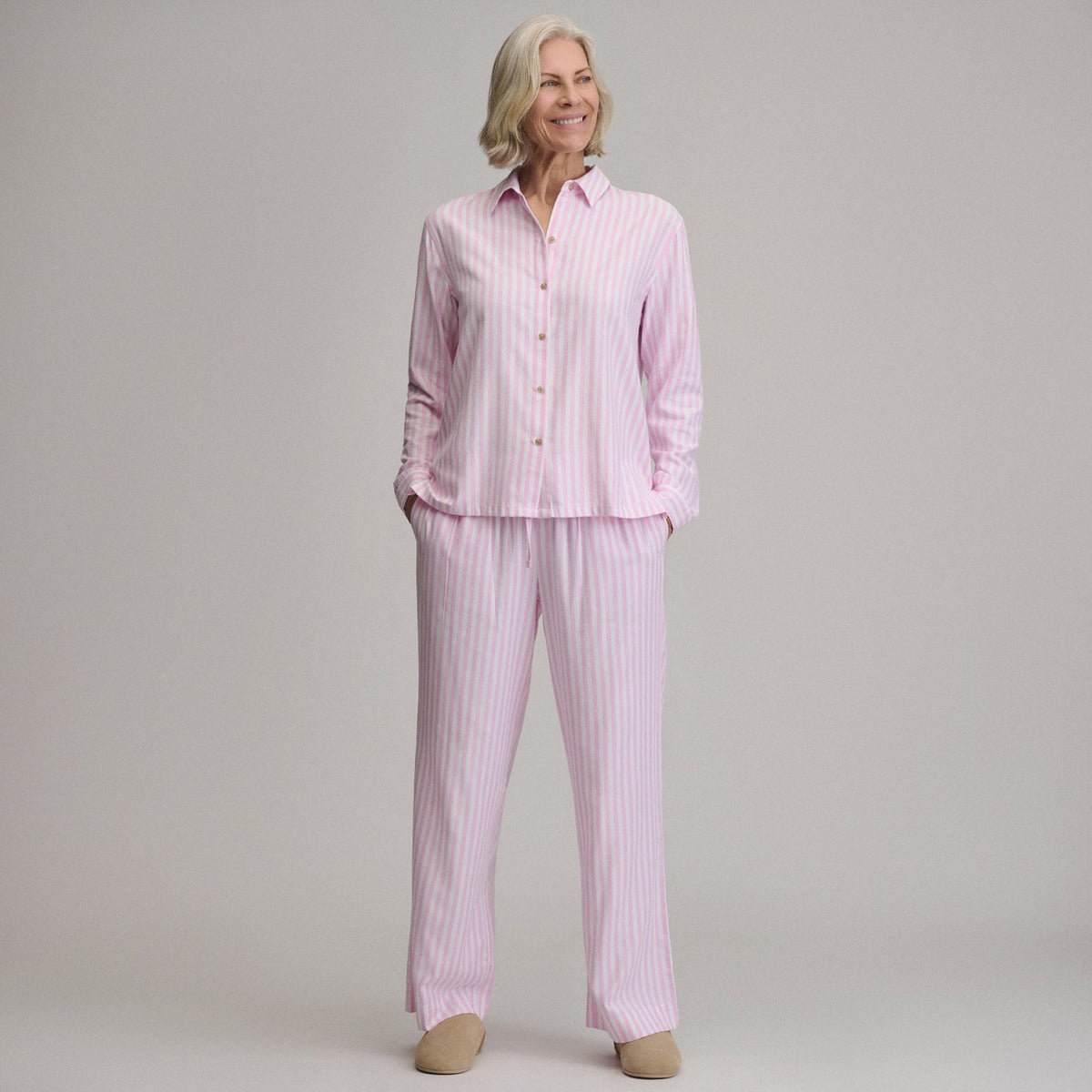 Women's Long-Sleeve Softened Sleep Shirt | Eddie Bauer