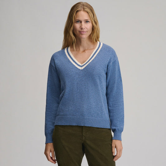 Women's Everyday V-Neck Sweater - Tipped Collar | Eddie Bauer