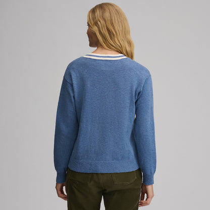Women's Everyday V-Neck Sweater - Tipped Collar | Eddie Bauer
