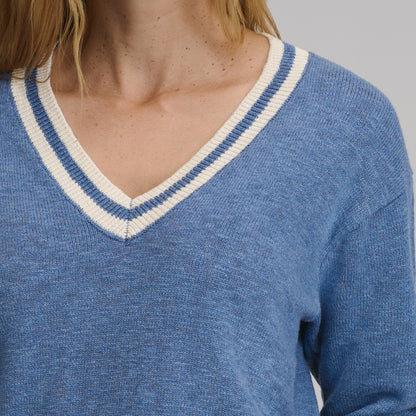 Women's Everyday V-Neck Sweater - Tipped Collar | Eddie Bauer