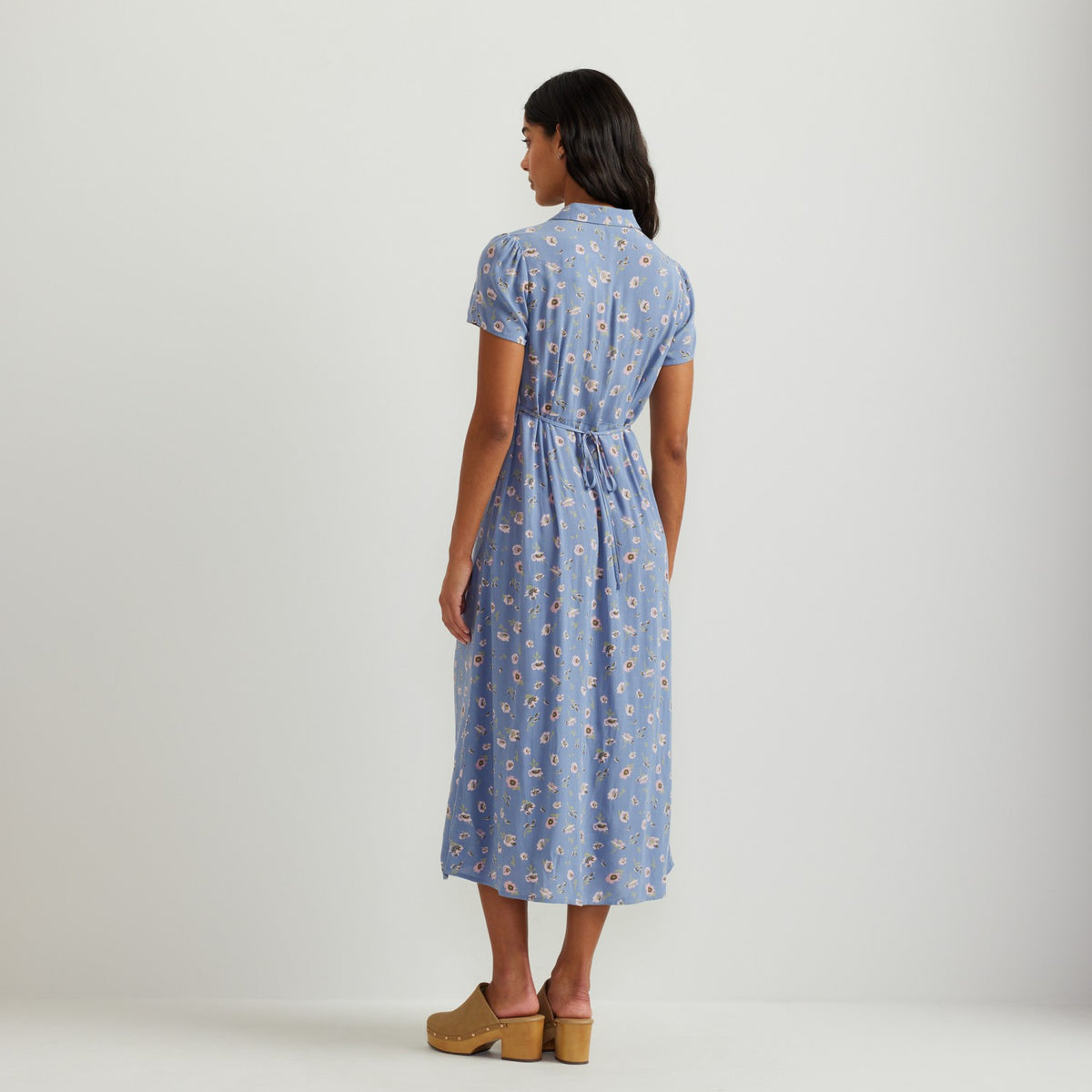 Women's Camp Collar SS Midi Dress | Eddie Bauer