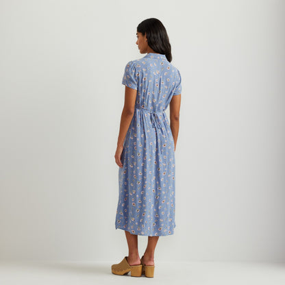 Women's Camp Collar SS Midi Dress | Eddie Bauer
