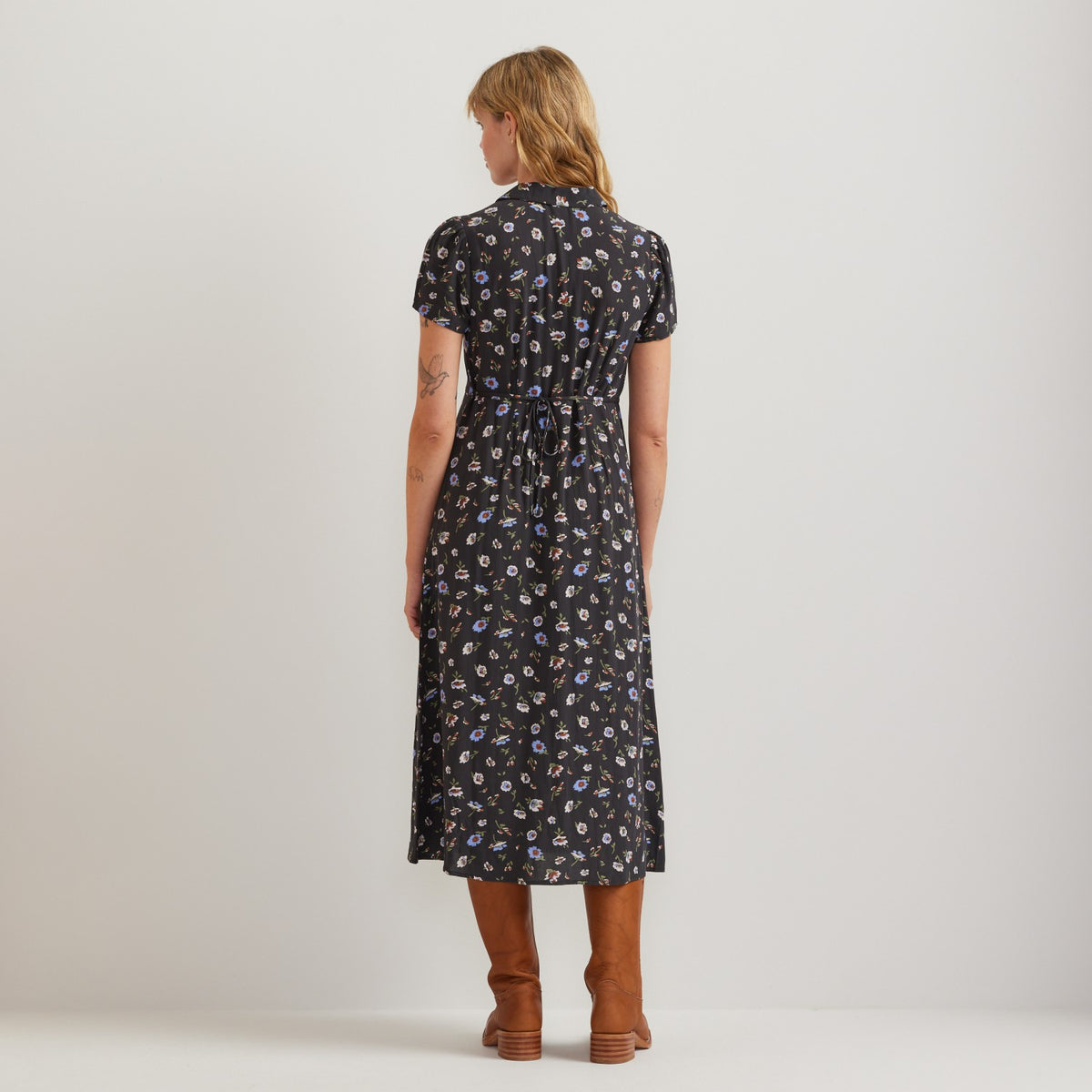 Women's Camp Collar SS Midi Dress | Eddie Bauer