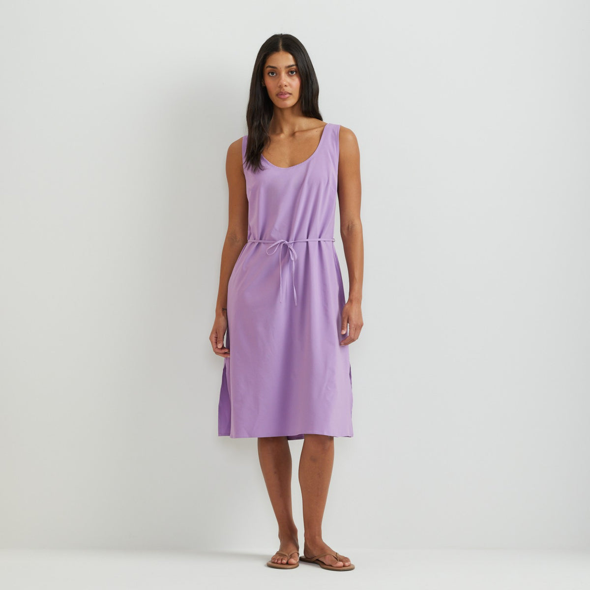 Women's Departure Tie Front Midi Dress | Eddie Bauer