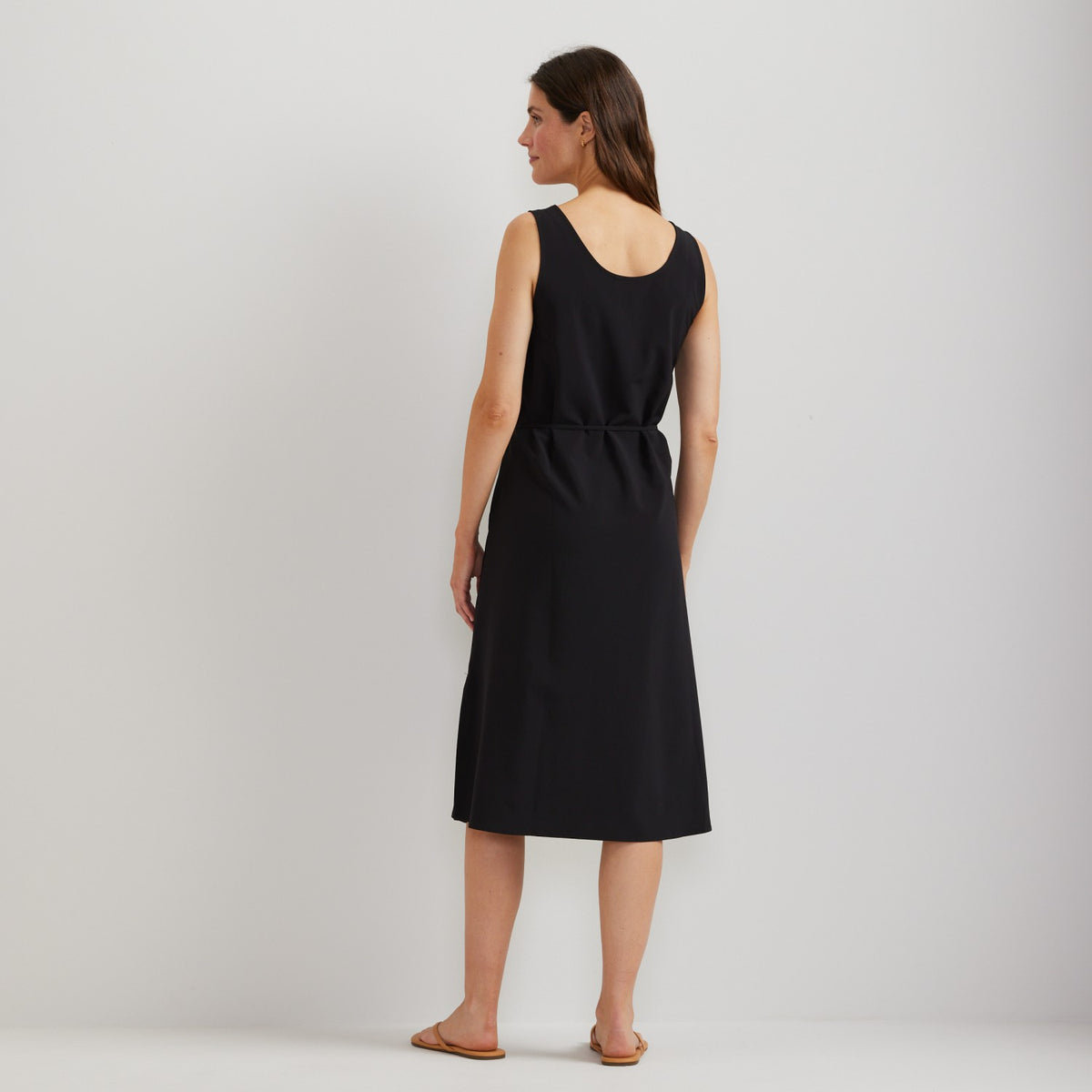 Women's Departure Tie Front Midi Dress | Eddie Bauer