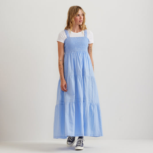 Women's Smocked Tiered Midi Dress | Eddie Bauer