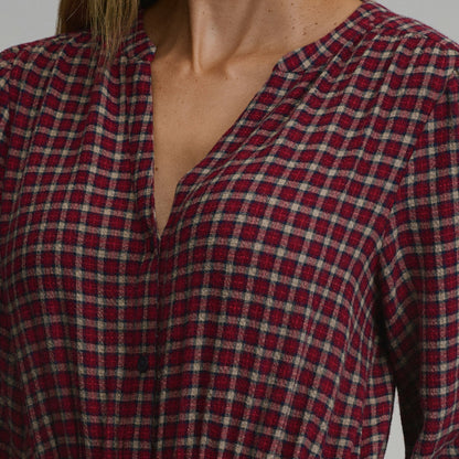 Women's Plaid Button Front Belted Midi Dress | Eddie Bauer