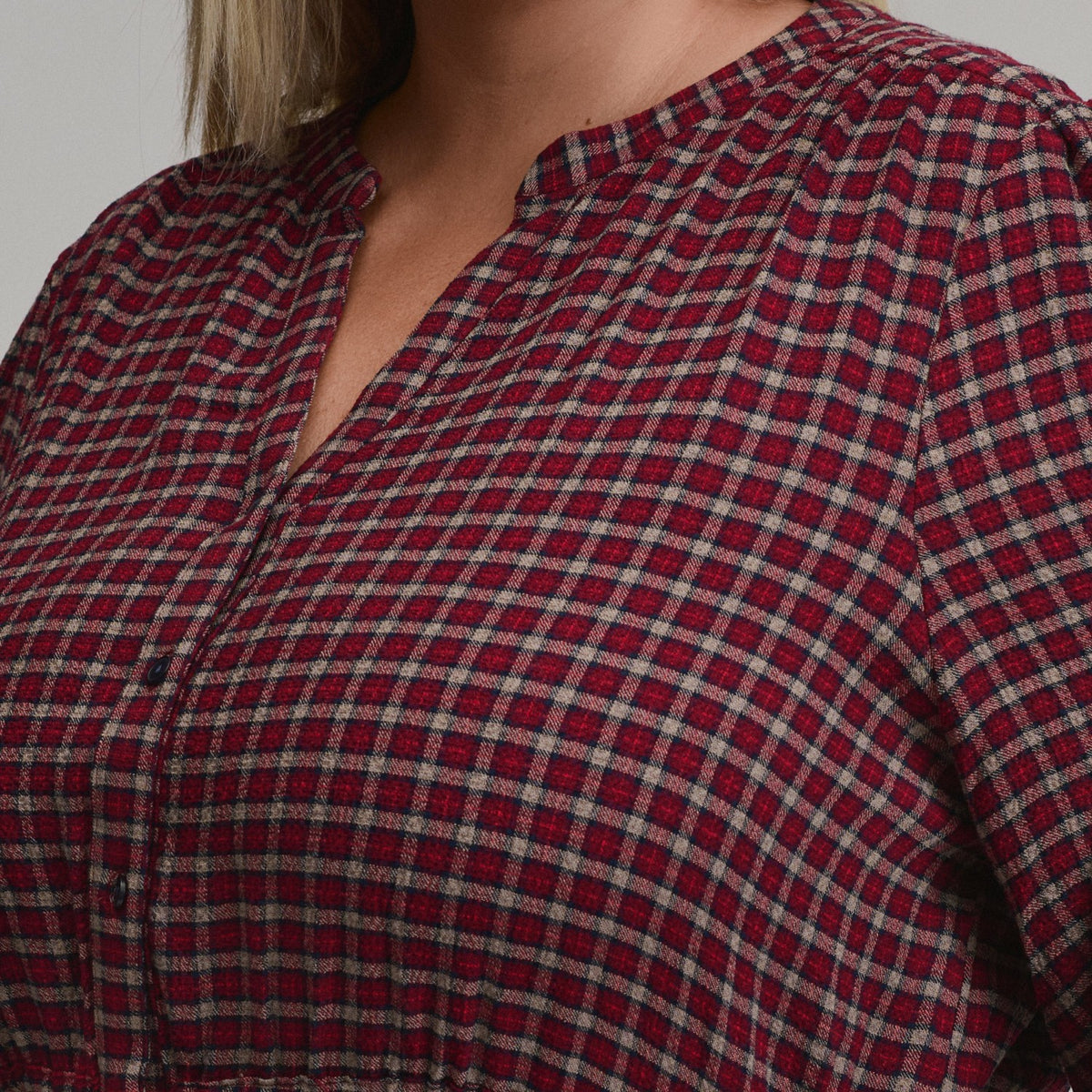 Women's Plaid Button Front Belted Midi Dress | Eddie Bauer