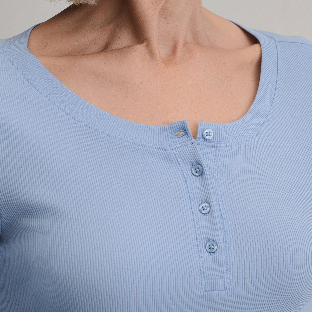 Women's Softline Rib Long-Sleeve Henley | Eddie Bauer