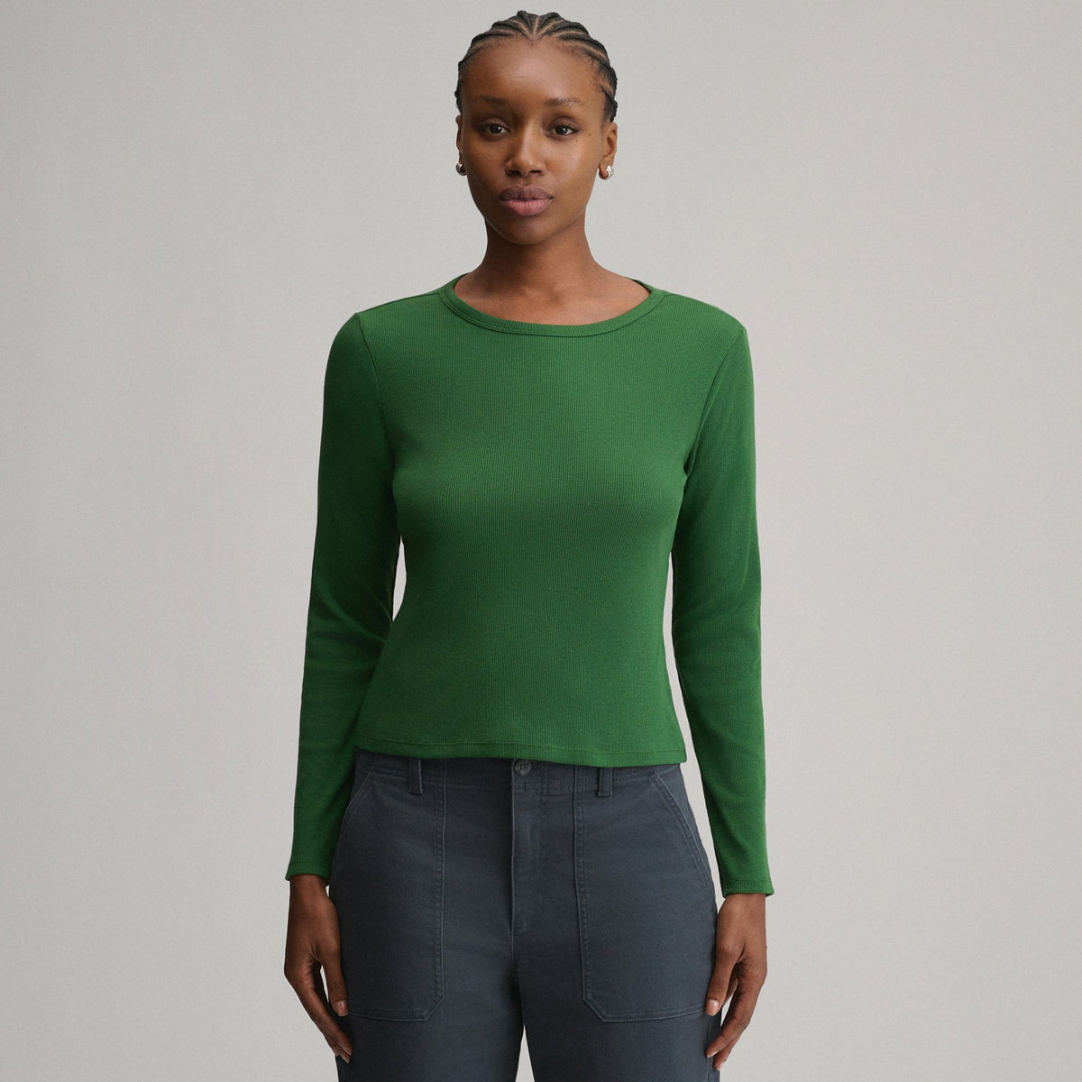 Women's Softline Rib Long-Sleeve Crew | Eddie Bauer