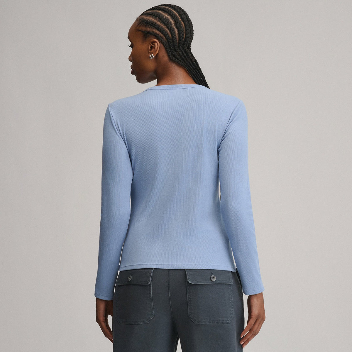 Women's Softline Rib Long-Sleeve Crew | Eddie Bauer